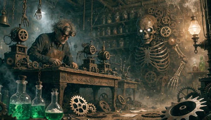 Free Mad Inventor's Workshop Image - Steampunk, Horror, Victorian ...