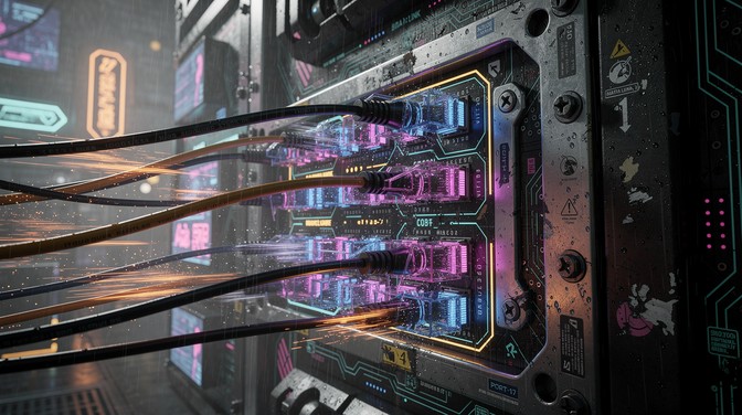 Free Neon Network Connections Image - Cyberpunk, Neon, Technology ...