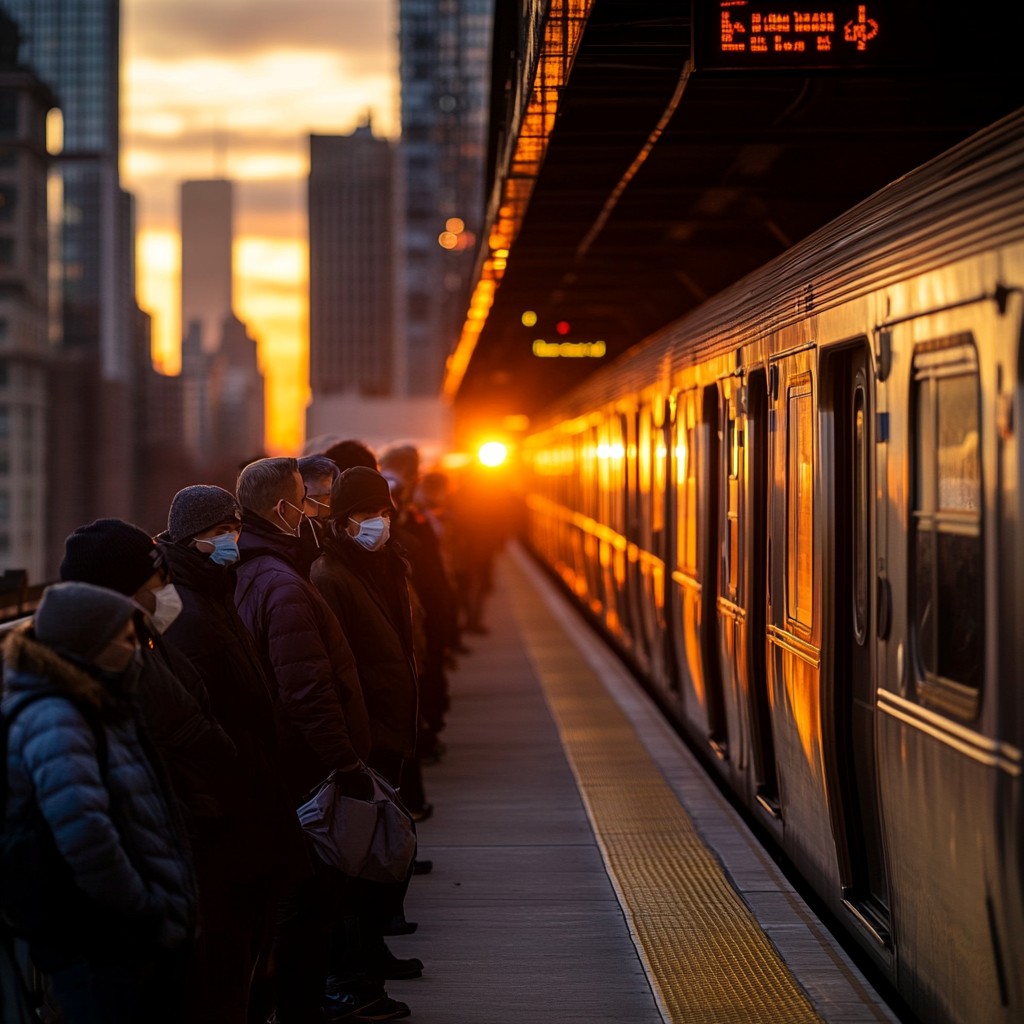 Free Sunset train commute Image - Sunset, Commuters, Train | Download ...