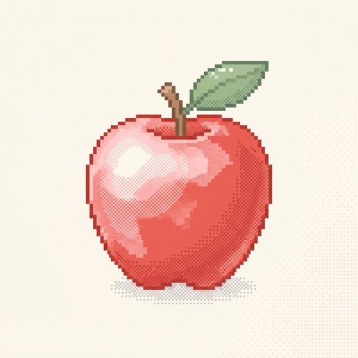 Free Pixelated Apple Art Image - Pixel, Apple, Fruit | Download at ...