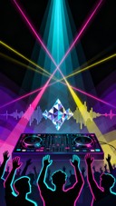 Neon Rave Motion Free Electric Rave Energy Image - Rave, Electronic, Neon | Download at ...