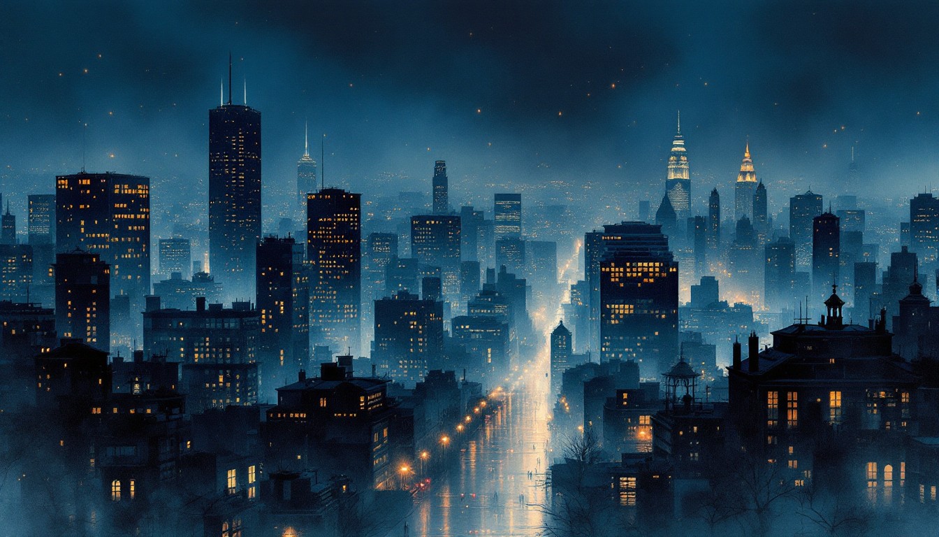 Free Luminous City Dreams Image - Cityscape, Skyscrapers, Night ...