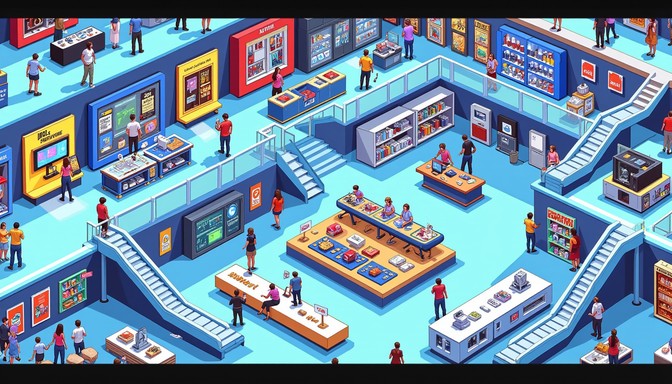 Free Pixelated Retail Paradise Image | Download at StockCake