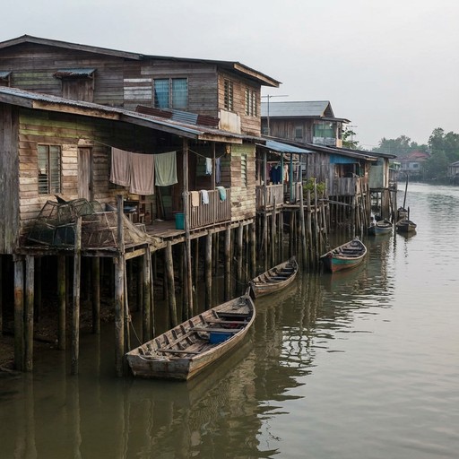 Stilted Community Free Waterside Community Living Image - Riverbank, Houses, Stilts ...