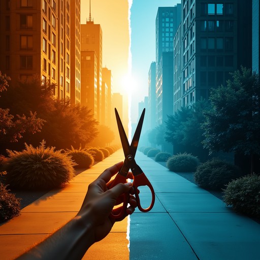 Free Dividing Dual Realities Image - Scissors, Duality, Contrast ...