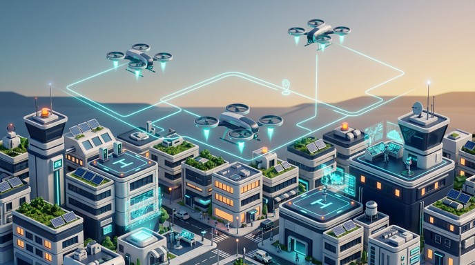 Free Futuristic Drone Command Image - Drone, Futuristic, Isometric ...