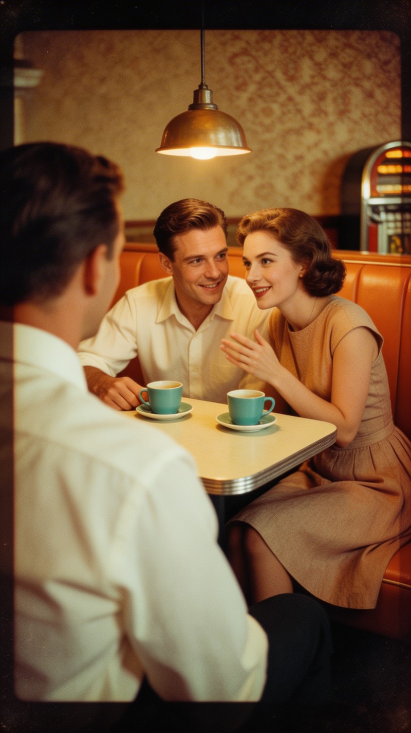 Talking Retro Free Vintage Coffee Talk Image - Vintage, Diner, 1950s | Download at ...