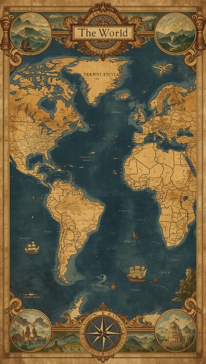 Free Vintage World Cartography Image - Cartography, Vintage, Antique ...