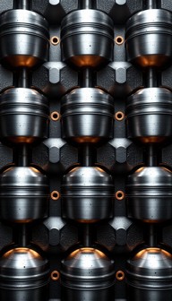 Piston Pattern Overlay Free Mechanical Pattern Array Image - Mechanical, Industrial, Steel ...