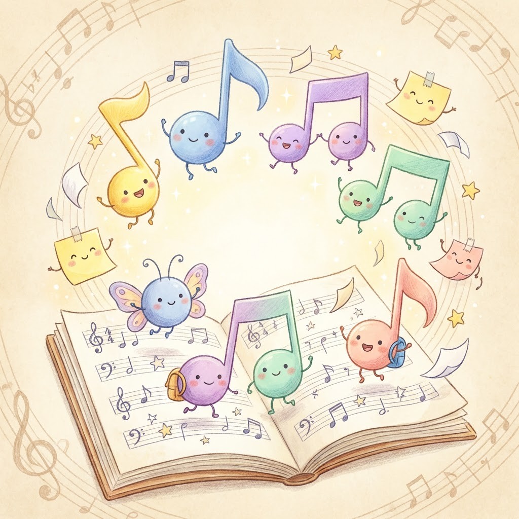 Music Note Dance Free Dancing Musical Notes Image - Music, Musical, Notes | Download at ...