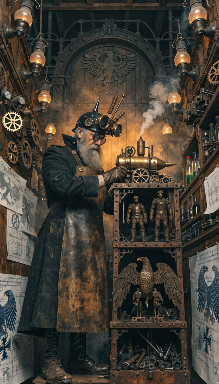 Free Prussian Steampunk Engineer Image - Steampunk, Inventor, Workshop ...