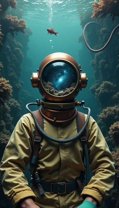 Free Deep Sea Explorer Image - Diver, Underwater, Vintage | Download at ...