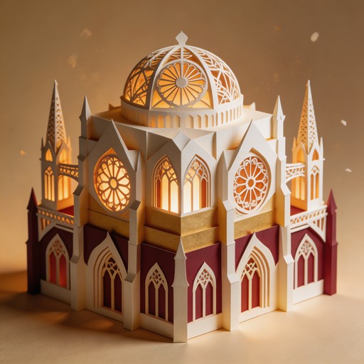 Paper Ridgis Free Paper Cathedral Art Image - Kirigami, Cathedral, Papercraft ...