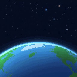 Free Pixel Planet View Image - Earth, Planet, Space | Download at StockCake