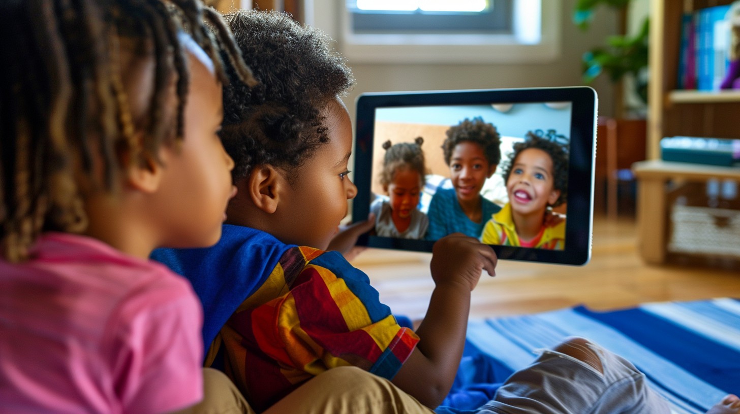 Free Family Video Call Photo - Children, Tablet, Video Call | Download ...