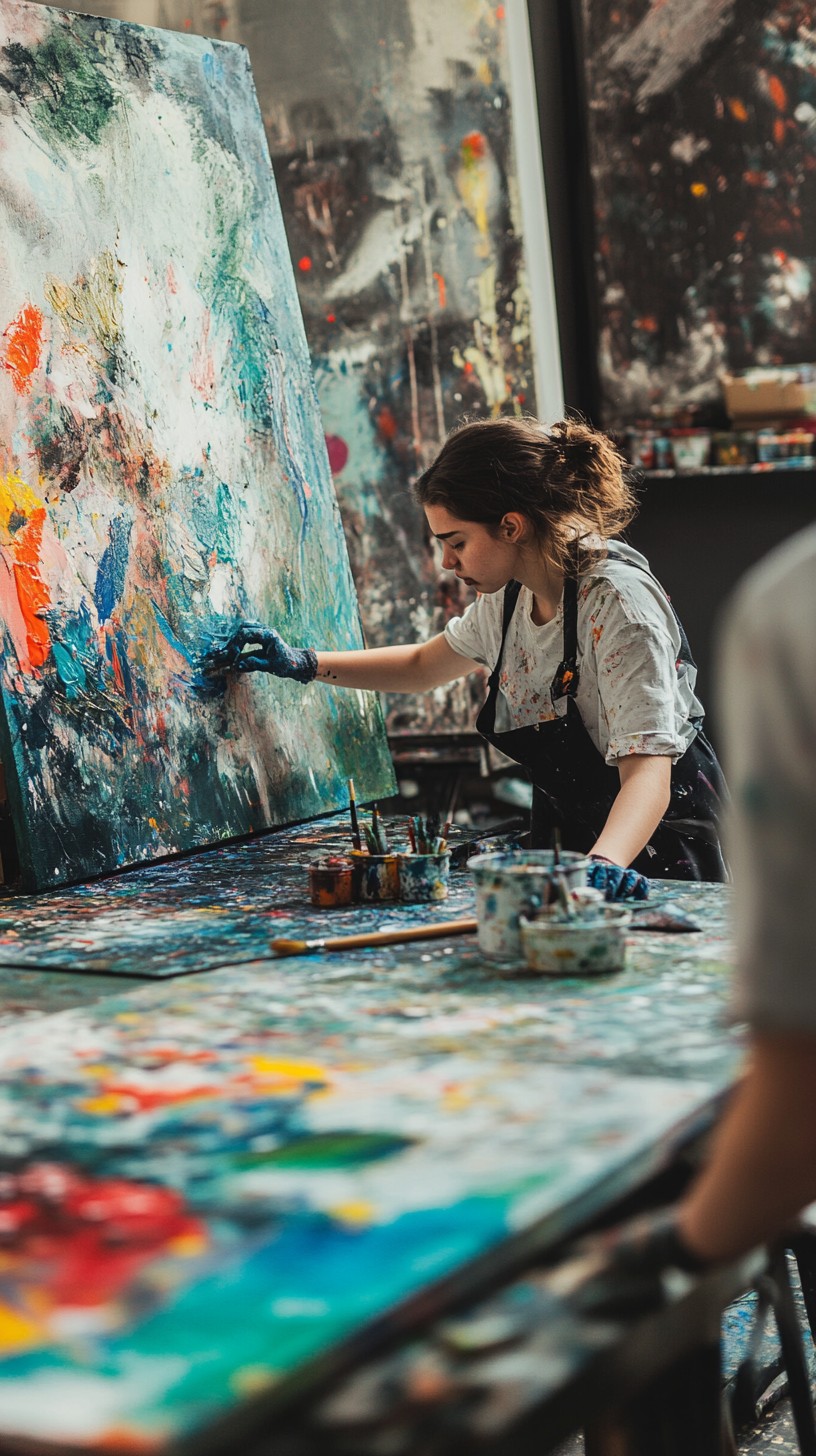 Free Artist creating masterpiece Image - Artist, Painting, Studio ...