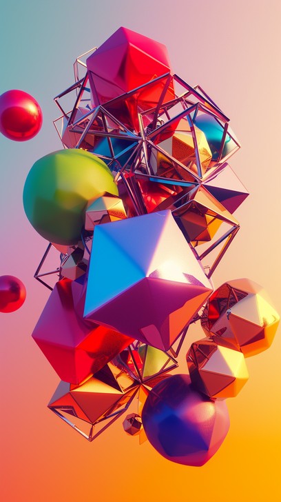 Free Colorful Geometric Installation Image - Art, Installation ...