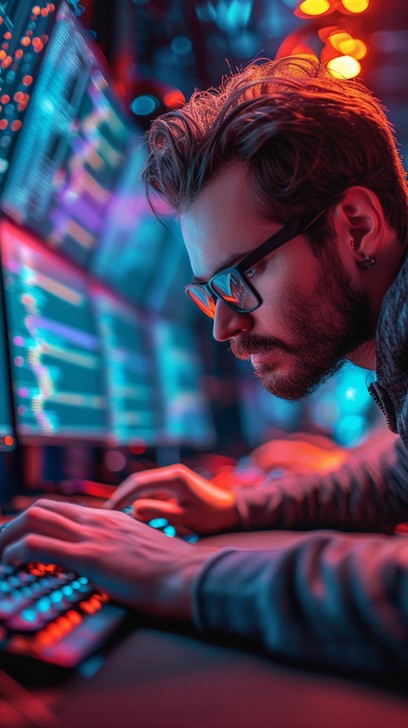 Free Focused Tech Professional Image - Technology, Programmer, Coding ...