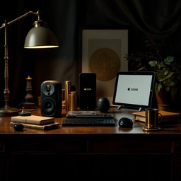 Free Moody Tech Setup Image - Workspace, Minimal, Tech | Download at ...