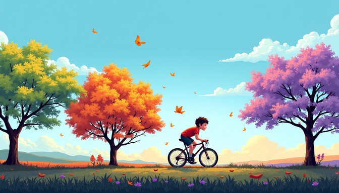 Free Colorful Autumn Ride Image - Autumn, Bicycle, Cycling | Download ...