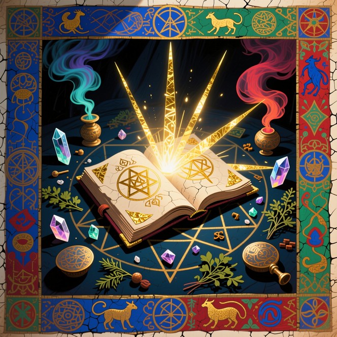 Free Ancient Magic Book Image - Grimoire, Mandala, Mystical | Download ...