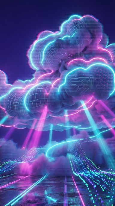 Free Neon Cloud Technology Image - Cyberpunk, Neon, Clouds | Download ...