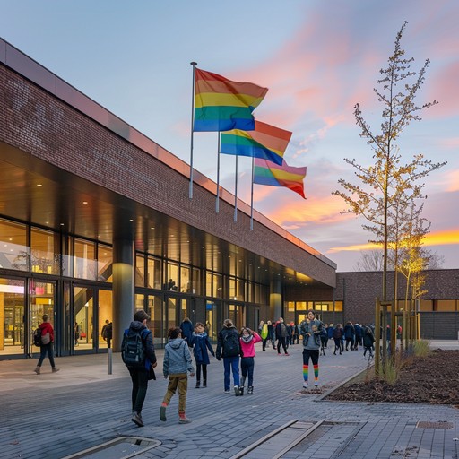 Free Campus Evening Activity Image - Students, Campus, Building ...