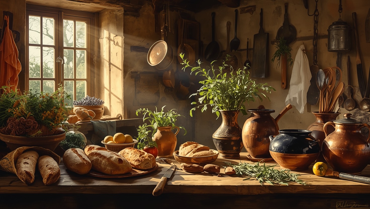 Free Rustic Kitchen Bounty Photo - Rustic, Kitchen, Bread | Download at ...