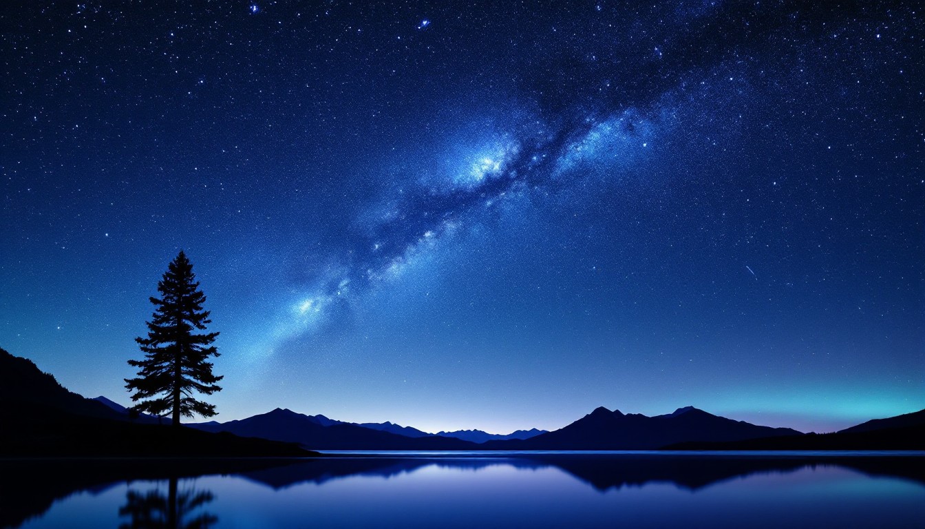 Free Cosmic Night Reflection Image - Night, Sky, Milkyway | Download at ...