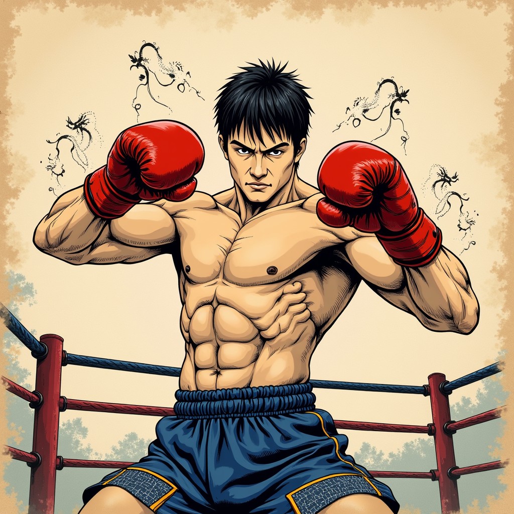 Boxing Spirit Download Fierce Boxing Spirit Image - Boxer, Fighter, Anime | StockCake
