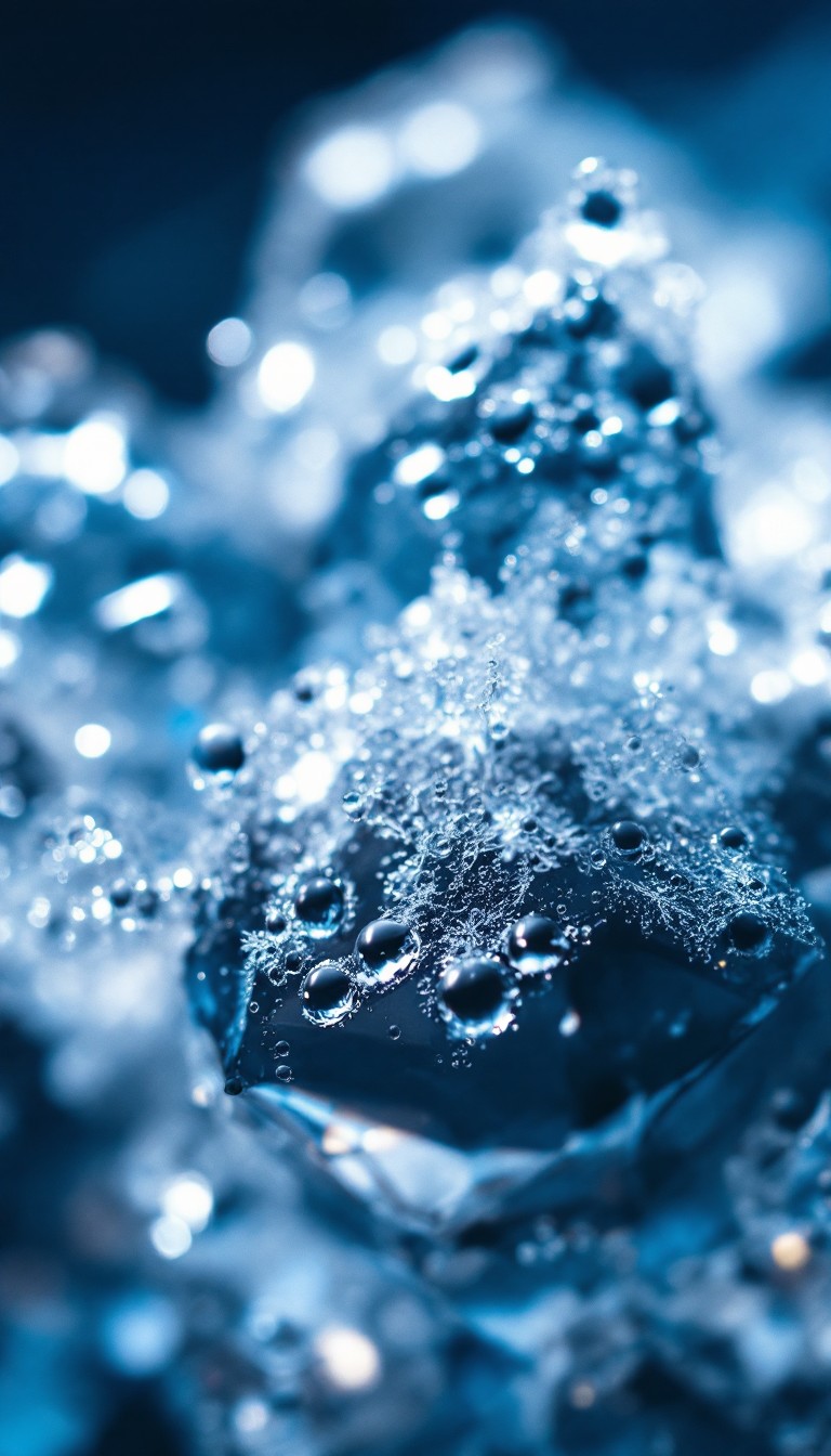 Download Crystalline Blue Mystery Image - Ice, Crystal, Macro | StockCake