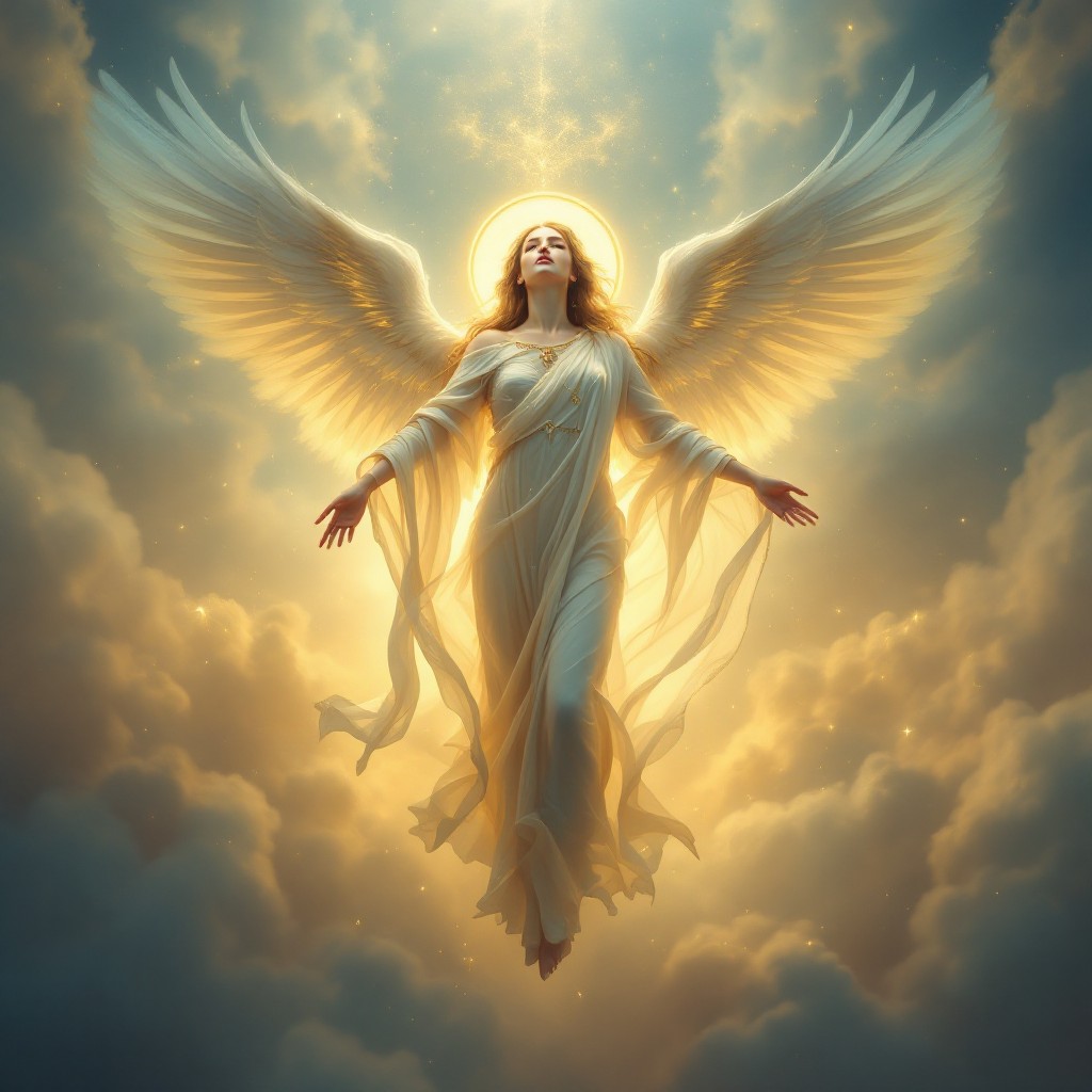 Free Radiant Angel Ascending Image - Angel, Divine, Celestial ...