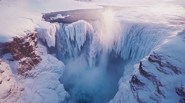 Free Frozen waterfall vista Image - Winter, Waterfall, Ice | Download ...