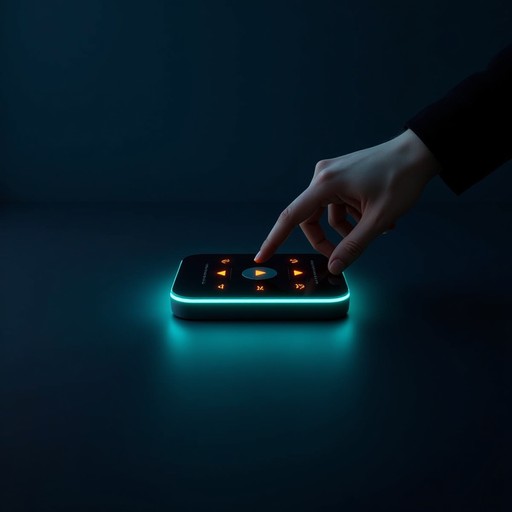 Free Illuminated Tech Interface Image - Multimedia, Player, Teal ...