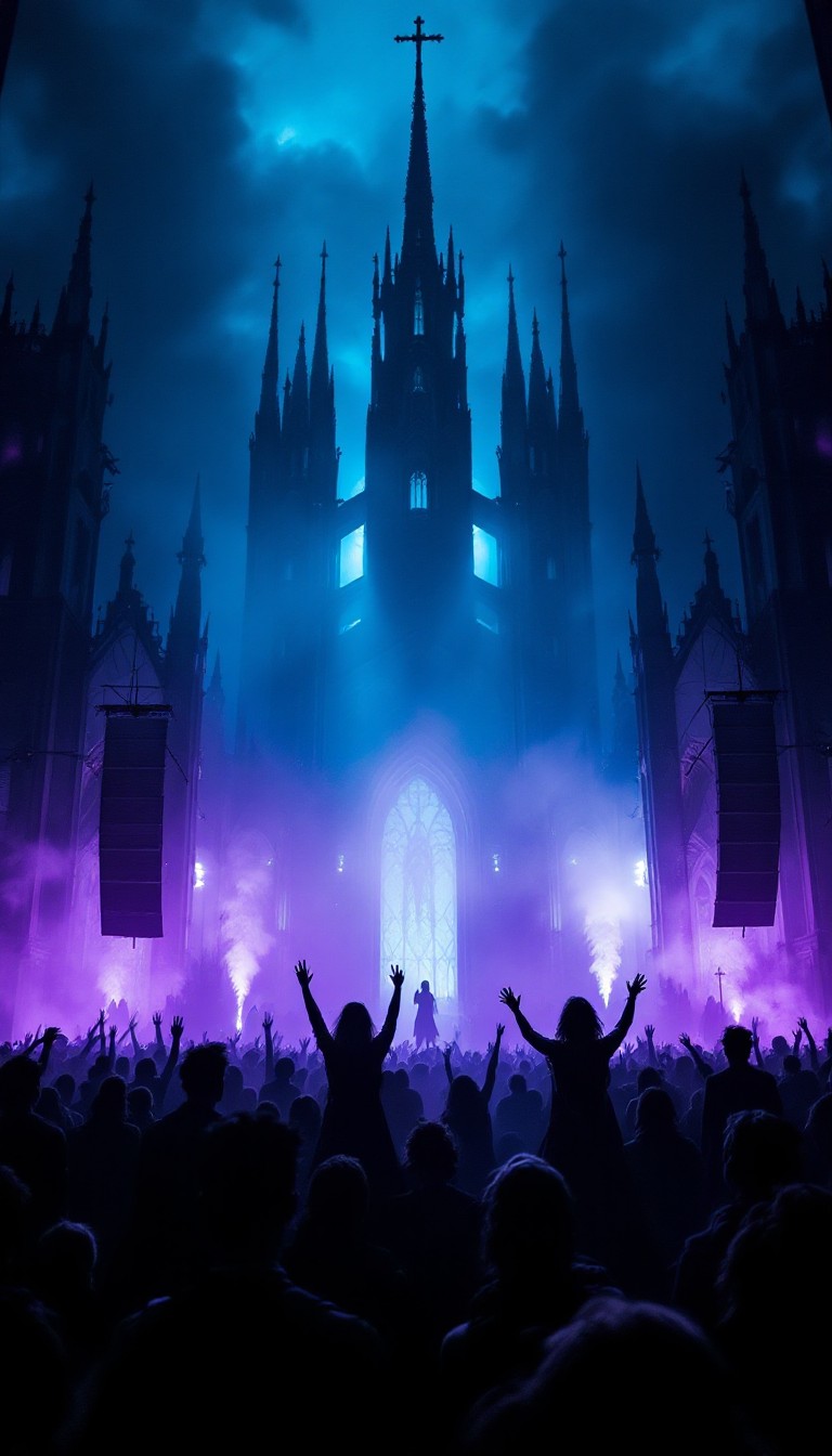 Free Gothic Festival Night Image - Gothic, Cathedral, Festival ...