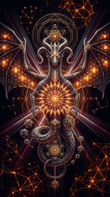 Download Sacred Geometric Dragon Image - Dragon, Geometry, Sacred ...