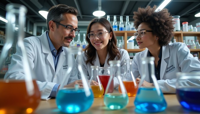 Sharing A Lab Free Scientific discovery moment Image - Laboratory, Science, Research ...