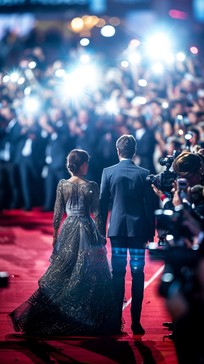 Free Glamorous Red Carpet Image - Red, Carpet, Couple | Download at ...