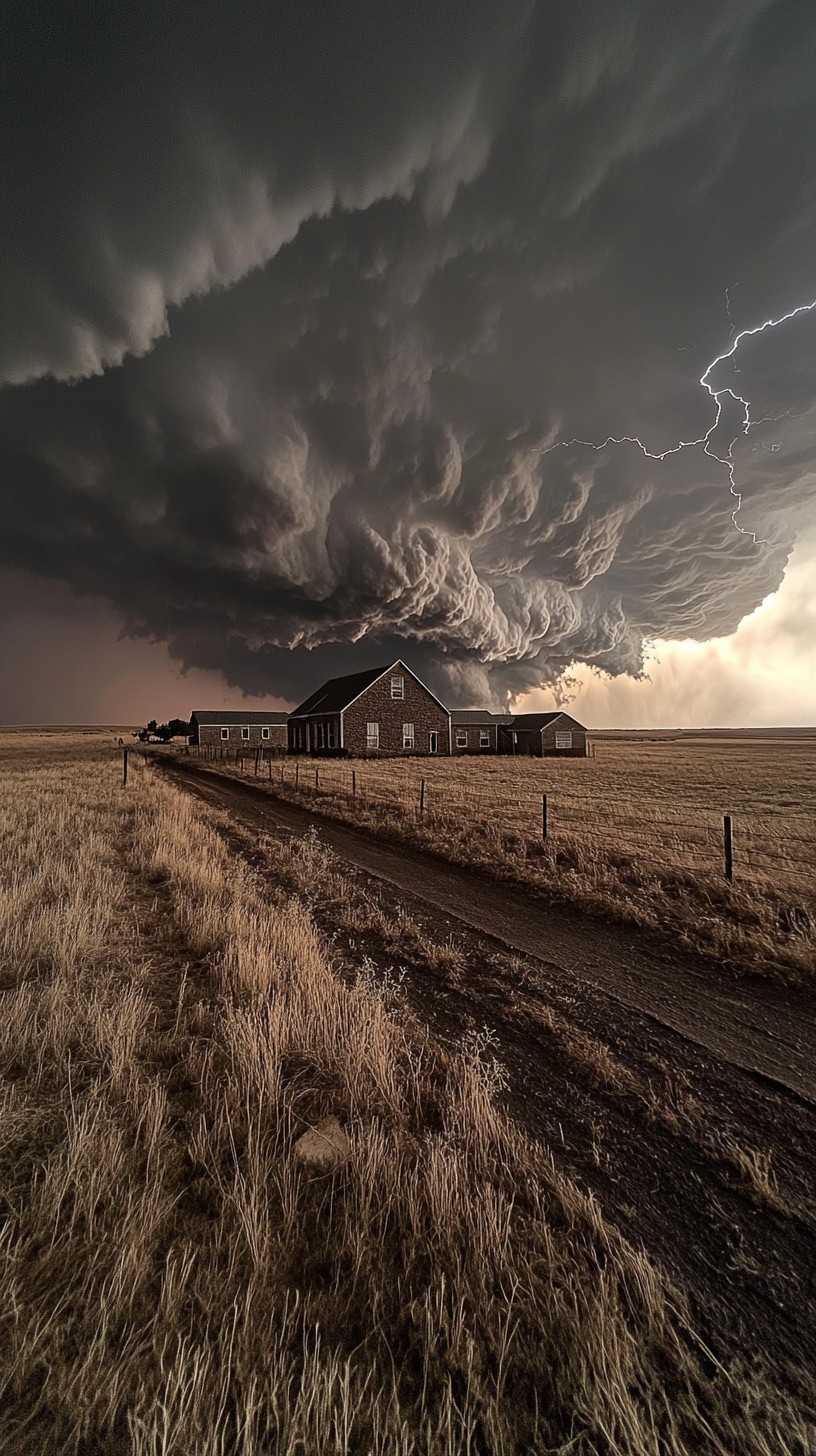 Free Storm over farmland Image - Storm, Clouds, Lightning | Download at ...