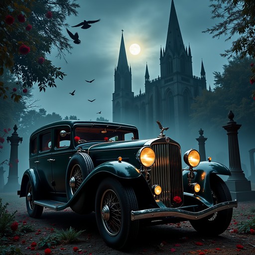 Free Haunted Luxury Car Image - Vintage, Gothic, Automobile | Download ...