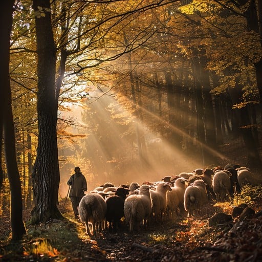 Free Shepherd Herding Sheep Photo - Shepherd, Sheep, Forest | Download ...