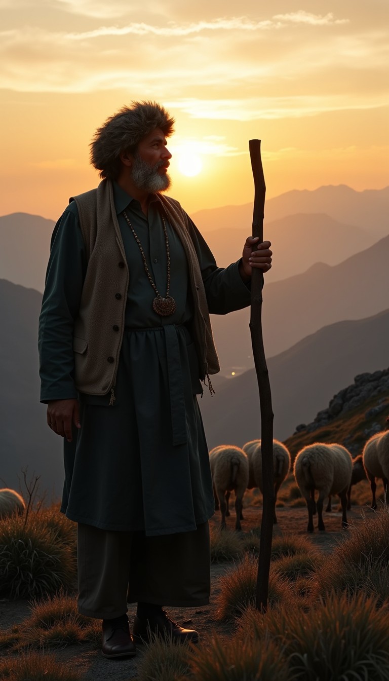 Free Shepherd's Golden Hour Image - Shepherd, Mountains, Sunset ...