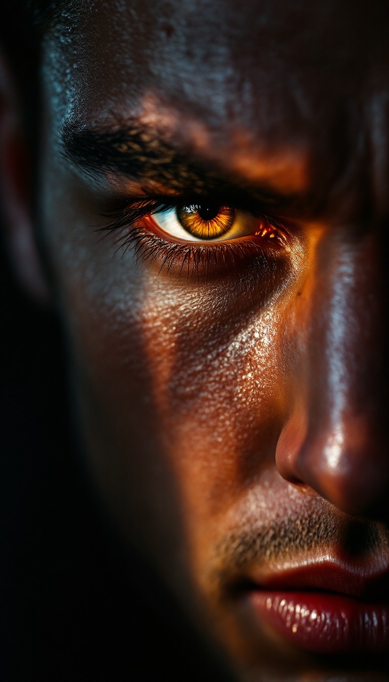 Free Unwavering Amber Gaze Image - Portrait, Intensity, Determination ...