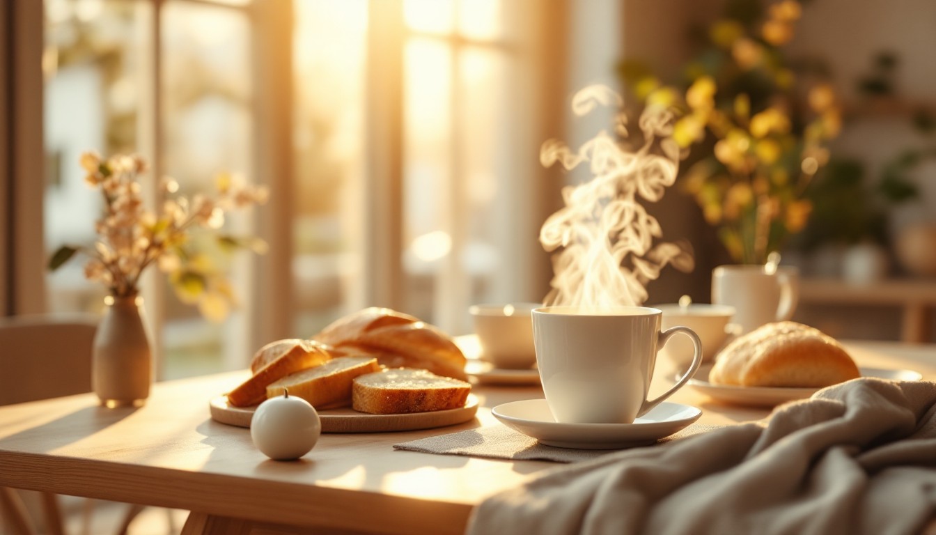 Free Peaceful Morning Ritual Image - Breakfast, Coffee, Sunlight ...
