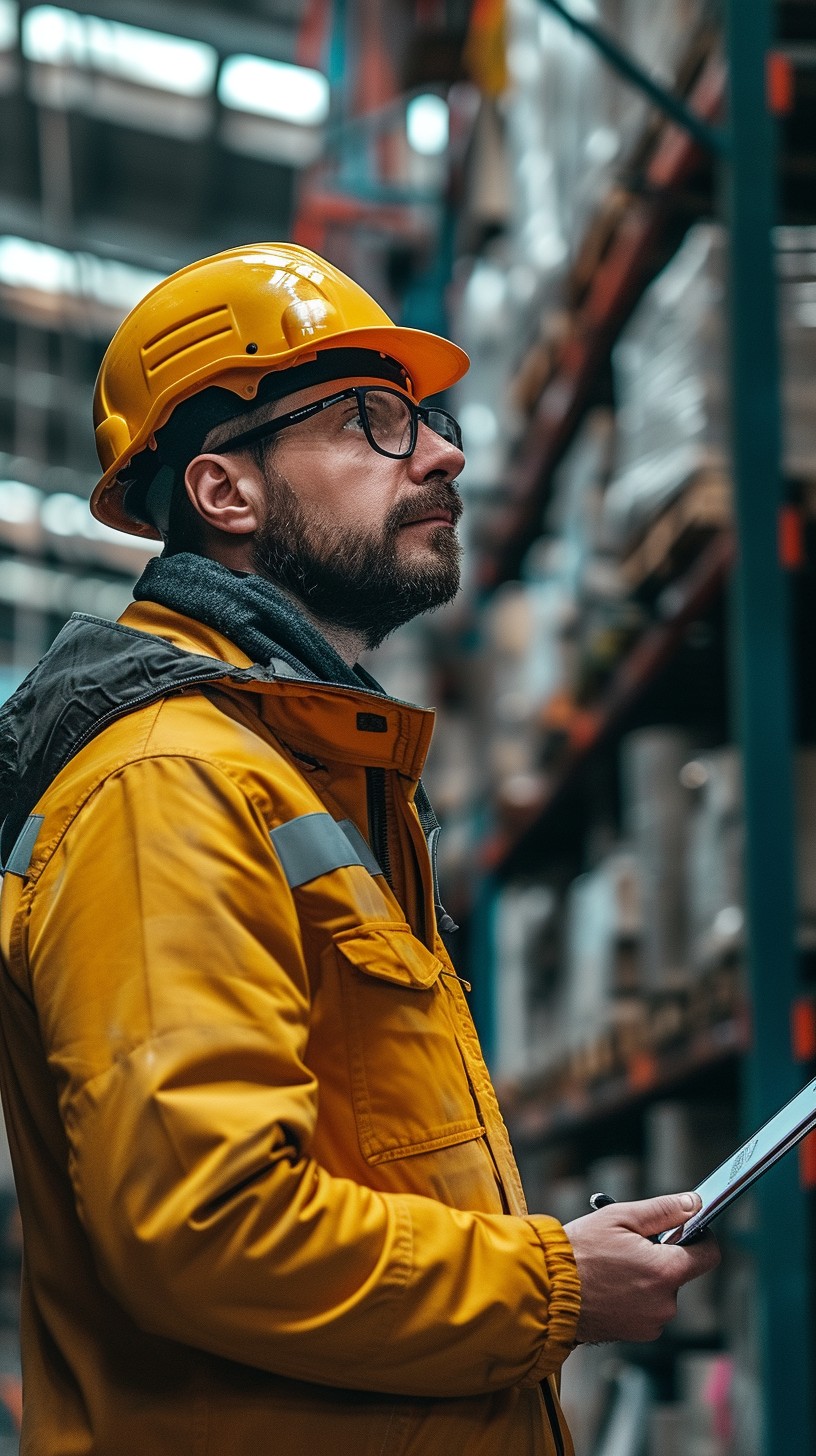 Free Warehouse Safety Inspection Image - Warehouse, Inspector, Hardhat ...