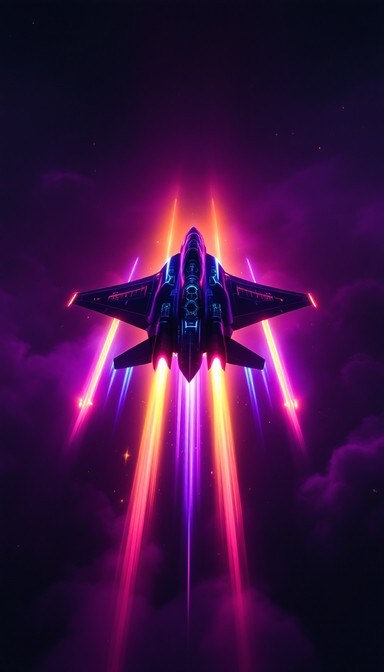 Free Neon Jet Ascends Image - Cyberpunk, Synthwave, Neon | Download at ...
