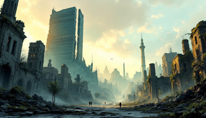 Free Futuristic City Ruins Image - Futuristic, Ruins, Desolate ...