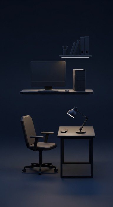 Working Station Design Floating Free Floating Workspace Design Image - Workspace, Office, Minimal ...