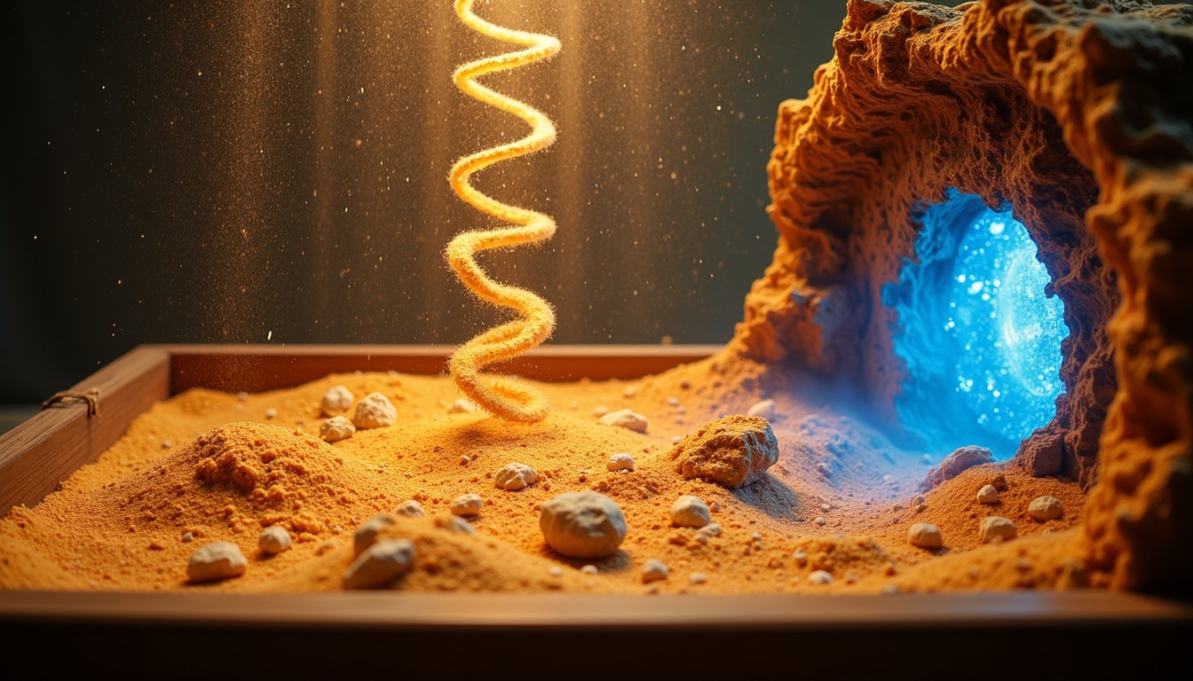 Free Glowing Sand Experiment Image - Sand, Glow, Experiment | Download ...