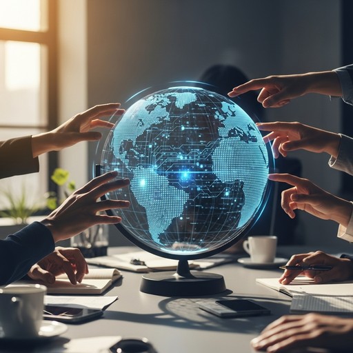 Global Tech Connection Free Global Technology Collaboration Image - Technology, Globe, Collaboration | Download at ...